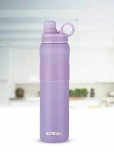 BOROSIL Purple Solid Stainless Steel Vacuum Insulated Flask