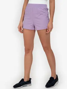 ZALORA ACTIVE Women Purple Running Sports Shorts
