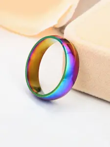 Yellow Chimes Multicolored Rainbow Colors Never Fading Finger Ring