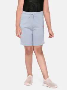 Puma Girls Solid Pure Cotton Relaxed Fit Shorts