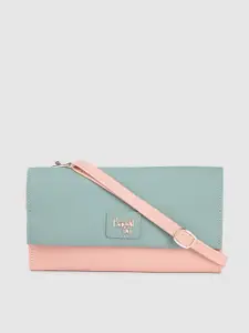 Baggit Women Pink & Blue Two Fold Wallet