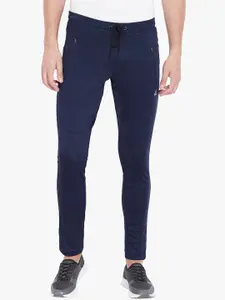 ATHLISIS Men Navy Blue Solid Slim-Fit Rapid-Dry Track Pants