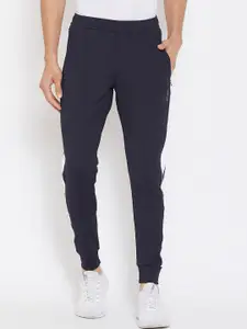 ATHLISIS Men Navy Blue Solid Slim-Fit Training Joggers