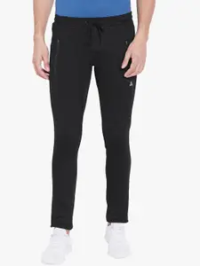 ATHLISIS Men Black Solid Slim-Fit Track Pants