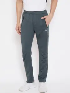 ATHLISIS Men Grey Solid Slim-Fit Training Track Pants