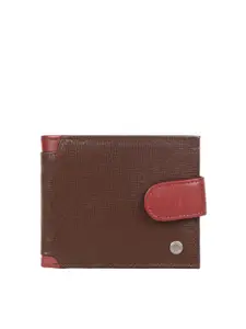 Hidesign Men Brown Leather Two Fold Wallet