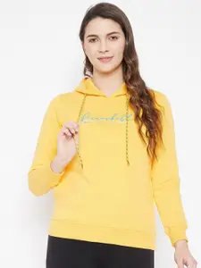 Duke Women Yellow & Blue Printed Sweatshirt
