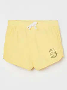 Fame Forever by Lifestyle Girls Yellow Cotton Shorts