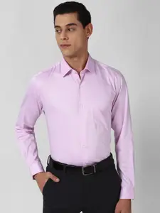 Peter England Elite Men Purple Formal Shirt
