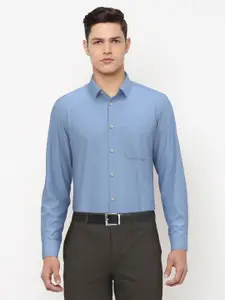 Peter England Men Blue Slim Fit Formal Shirt