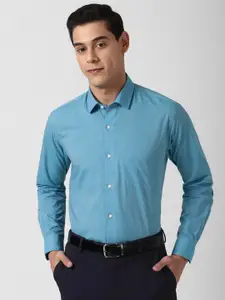 Peter England Men Blue Formal Shirt