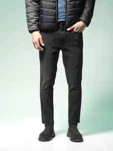 Flying Machine Men Black Micheal Slim Tapered Fit Stretchable Jeans