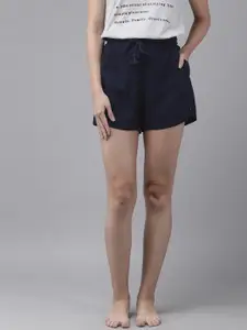Van Heusen Women Smocked Waistband Soft Handfeel Lounge Shorts