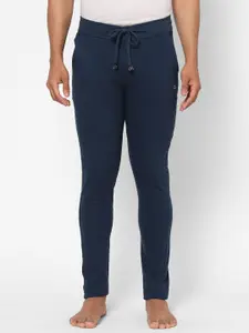 Sweet Dreams Men Navy Blue Solid Cotton Solid Straight Lounge Pants