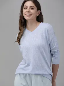 Van Heusen Micro Ditsy Self Design Cozy Comfort Lounge T-shirt