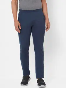 Sweet Dreams Men Navy Blue Solid Straight Cotton Lounge Pants