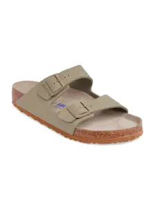 Birkenstock Men Beige Arizona Regular Width Comfort Sandals