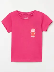 Juniors by Lifestyle Pink Pure Cotton Top