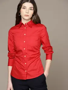 MANGO Women Red Casual Shirt