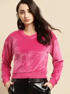 COVER STORY Women Pink Sweatshirt