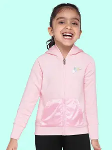 Nike Girls Pink Hooded Sweatshirt