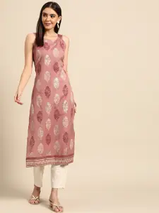 Anouk Women Pink Ethnic Motifs Printed Kurta