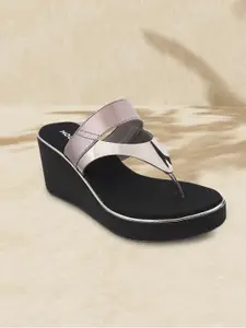 Mochi Grey Wedge Sandals