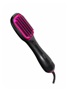 VEGA VHSD-01 Multi-Styler Brush & Hair Dryer with Keratin Infused Bristles - Black & Pink