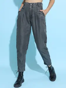 Tokyo Talkies Women Charcoal Low-Rise Jeans