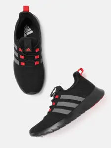 ADIDAS Men Black & Grey Woven Design Raygun Running Shoes