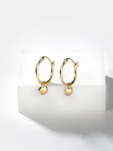 SHAYA Gold-Toned Contemporary Hoop Earrings