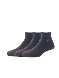 Allen Solly Men Pack Of 3 Brown Solid Above Ankle-Length Socks
