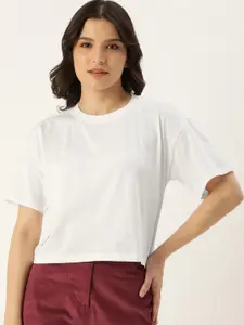 FOREVER 21 White Pure Cotton Top