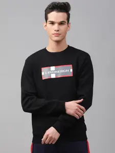 LINDBERGH Men Black Printed Sweatshirt