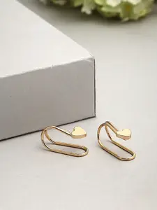 Ferosh Gold-Toned Contemporary Ear Cuff Earrings