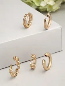 Ferosh Gold-Toned Set Of 5 Ear Clips