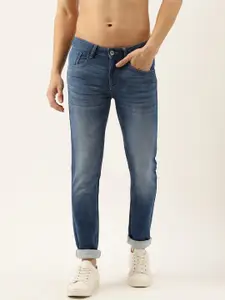 Flying Machine Men Blue Jackson Skinny Fit Low-Rise Light Fade Cotton Stretchable Jeans