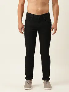 Flying Machine Men Black Slim Tapered Michael Fit Stretchable Jeans