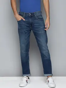 Levis Men Blue Slim Fit Mid-Rise Light Fade Stretchable Jeans