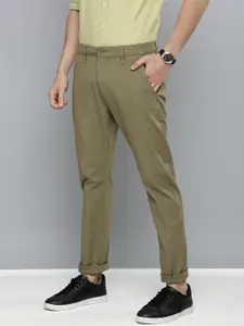 Levis Men Olive Green 512 Slim Fit Trousers