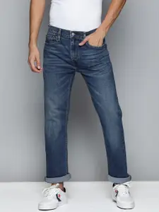 Levis Men Blue Slim Fit Mid-Rise Light Fade Stretchable Jeans