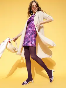 plusS Purple Abstract Dress