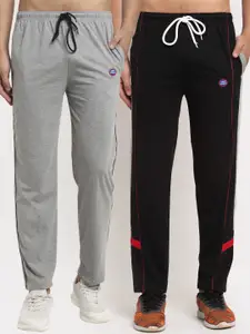 MACK JONNEY Men Pack Of 2 Solid Track Pants
