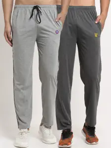 MACK JONNEY Men Pack Of 2 Solid Track Pants