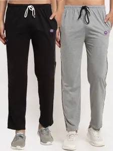 MACK JONNEY Men Pack Of 2 Solid Track Pants