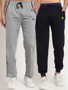 MACK JONNEY Men Pack of 2 Solid Track Pants