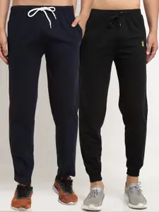 VIMAL JONNEY Men Pack Of 2 Solid Track Pants