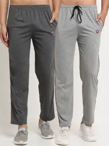 MACK JONNEY Men Pack Of 2 Solid Track Pants