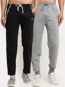 MACK JONNEY Men Pack Of 2 Solid Track Pants