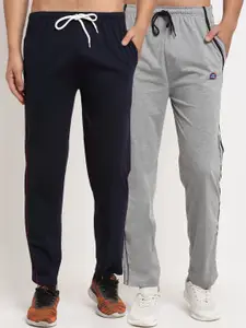 MACK JONNEY Men Pack Of 2 Solid Track Pants